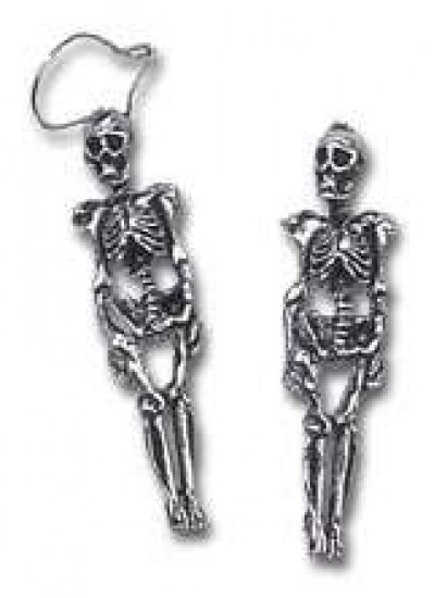 Skeleton Pair of Gothic Earrings