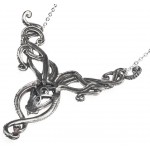 Kraken Pewter Octopus Gothic Necklace