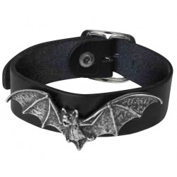 Desmodus Bat Leather Strap Gothic Bracelet