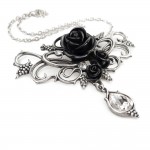 Bacchanal Black Rose Victorian Necklace