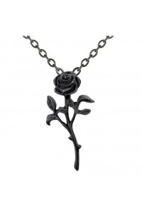 Romance of the Black Rose Gothic Pendant