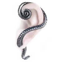 The Kraken Octopus Pewter Ear Wrap The Kraken Octopus Pewter Ear Wrap