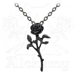 The Romance of the Black Rose Gothic Pendant