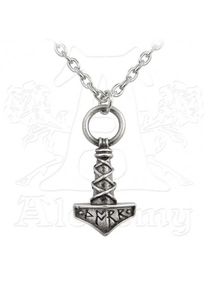 Thors Hammer Pewter Amulet Pendant