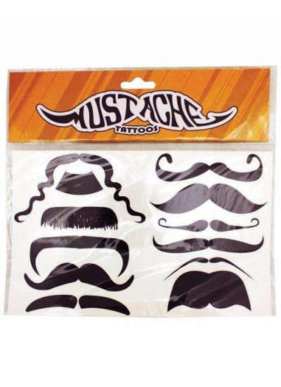 Mustache Temporary Tattoos