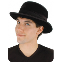 Black Velvet Bowler Hat