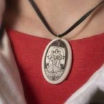 Ladies of Avalon Arthurian Legends Porcelain Necklace