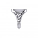 Fleur de Lis Mens Signet Ring