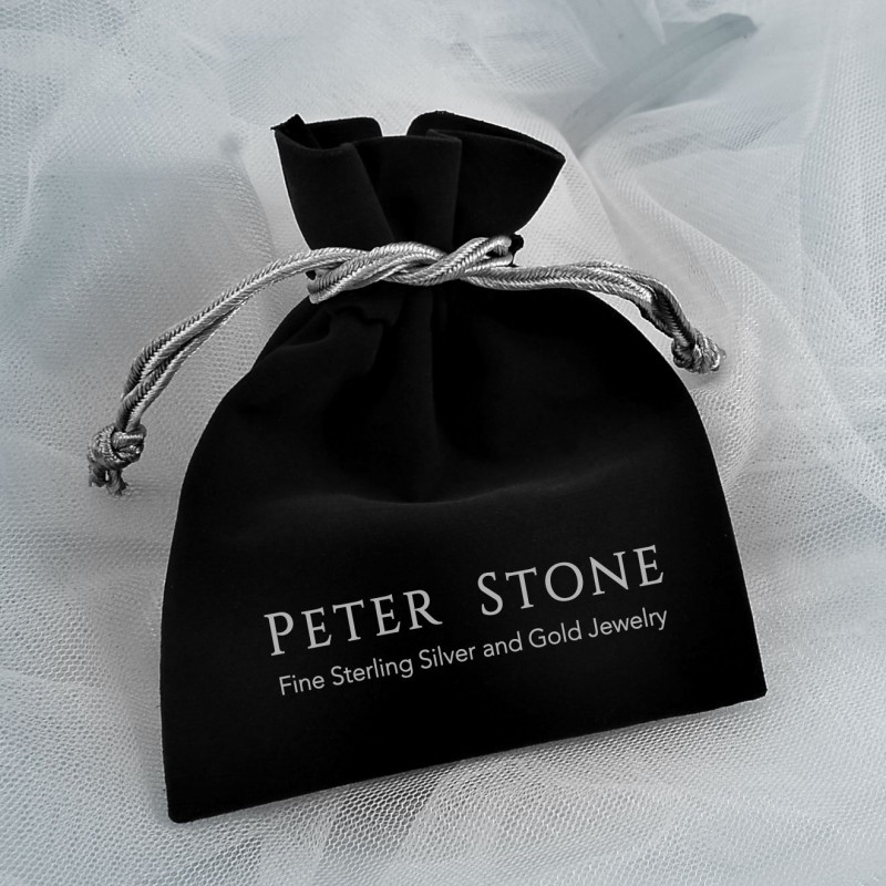 Fleur de lis Sterling Silver Signet Men's Ring by Peter Stone Fine Jewelry