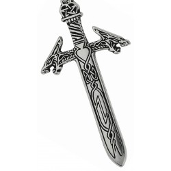 Rune Masters Magical Sword Pewter Necklace