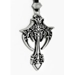 Gothic Cross Pewter Necklace