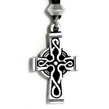 Celtic Cross Pewter Necklace