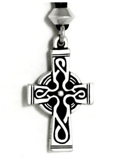 Celtic Cross Pewter Necklace