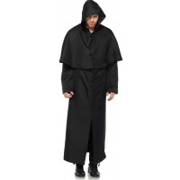 Hooded Button Front Coat