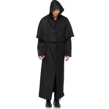 Hooded Button Front Coat