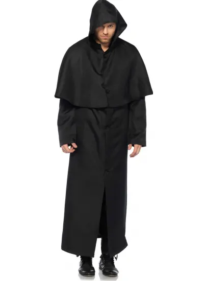 Hooded Button Front Coat