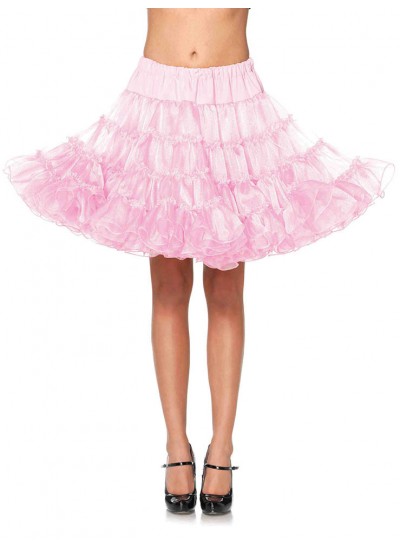 Baby Pink Knee Length Deluxe Crinoline Petticoat