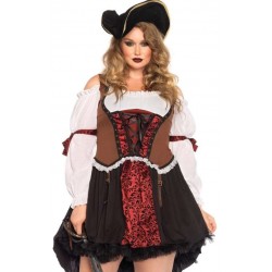 Ruthless Pirate Wench Plus Size Halloween Costume