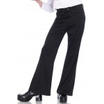 Mens Black Bell Bottom Disco Pants