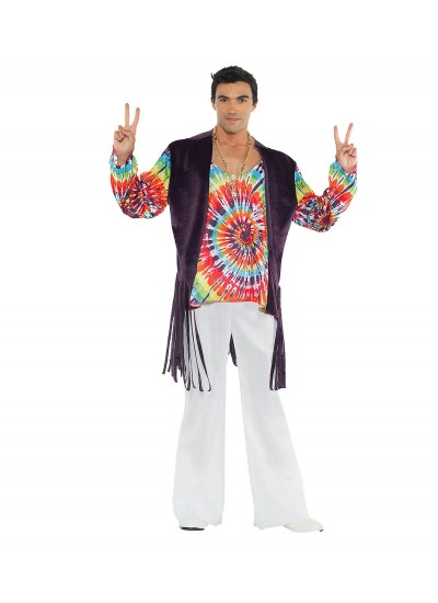 60s Tie Dye Adult Mens Costume