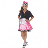 50s Car Hop Childrens Costume -  Medium 6-8