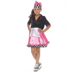 50s Car Hop Childrens Costume - Large 10-12