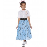 50s Skirt Costume for Kids - Mediium