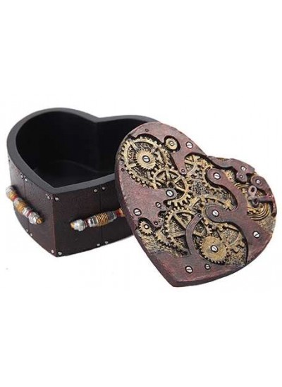 Steampunk Heart Shaped Trinket Box