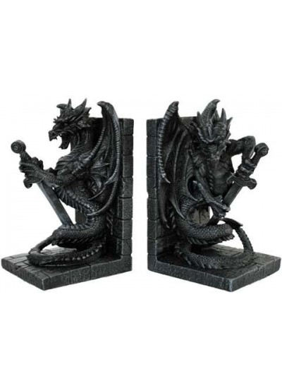 Dragon Heraldic Bookends