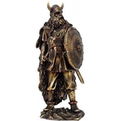 Viking Warrior with Shield Statue