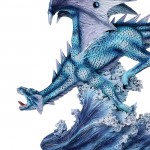 Azure, the Blue Water Dragon Art Statue