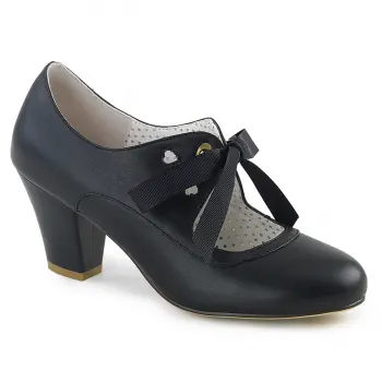 Wiggle Vintage Style Mary Jane Shoes in Black