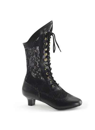 Victorian Dame Black Lace Boots