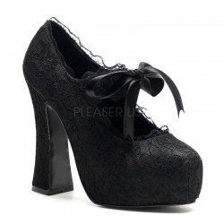 Black Lace Demon Elegant Mary Jane
