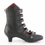 Flora Gothic Bat Buckled Ankle Boots for Women