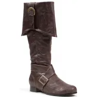 Mens Brown Pirate Captain Boots