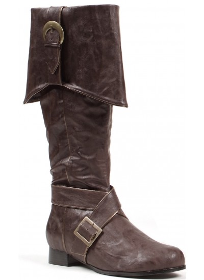 Mens Brown Pirate Captain Boots