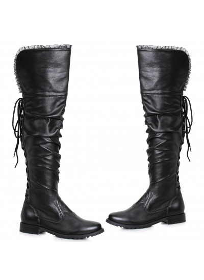 Tyra Low Heel Over the Knee Pirate Boots for Women