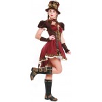 Silas Multi Pocket Steampunk Womens Boots