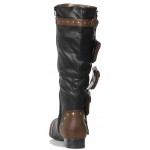 Amos Multi Pocket Steampunk Mens Knee High Boots