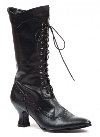 Victorian Black Granny Boots for Women