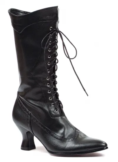 Victorian Black Granny Boots for Women