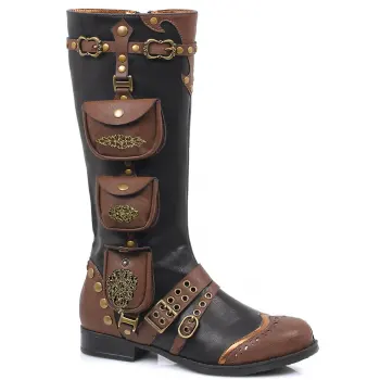 Silas Multi Pocket Steampunk Womens Boots