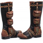 Silas Multi Pocket Steampunk Womens Boots