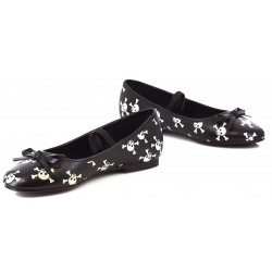 Skull Glow in the Dark Childrens Ballet Flat