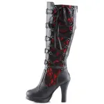 Crypto Lace Overlay Knee Boots
