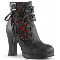 Corset Laced Crypto Gothic Ankle Boots