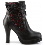 Corset Laced Crypto Gothic Ankle Boots