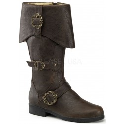 Caribbean Distressed Brown Pirate Boots