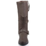 Caribbean Distressed Brown Pirate Boots